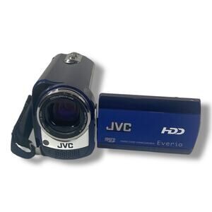 JVC GZ-MG330AU Camcorder Blue No Charger TESTED AND WORKING
